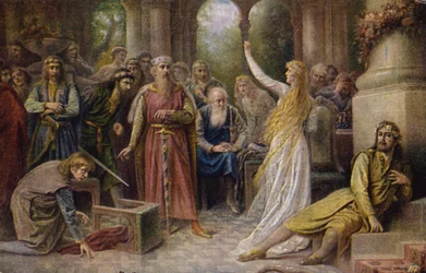 Szene aus Richard Wagners Oper, "Tannhäuser"